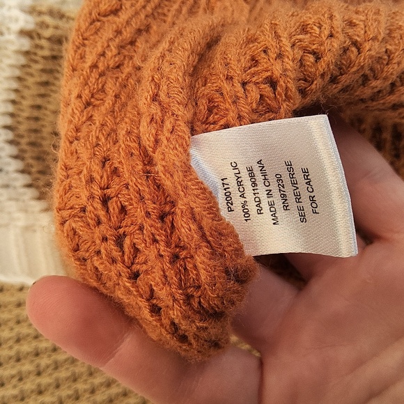 Almost Famous Color Block Cardigan Sweater Size Large - Picture 5 of 5